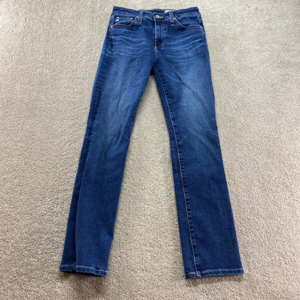 AG Adriano Goldschmied Straight Leg Jeans Womens 26R Blue Denim
